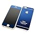 iPhone 5 Colored Screen Protector,New Cool Colorful Glitter Metal Bling Full Cover Tempered Glass Screen Protector for Apple iPhone 5 5S (Full Blue,Front & Back)