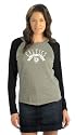 Boston Celtics Women's Tri Blend Long Sleeve Raglan Top- by Alyssa Milano
