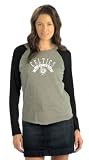 Boston Celtics Women's Tri Blend Long Sleeve Raglan Top- by Alyssa Milano