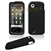 Premium Black Soft Silicone Gel Skin Cover Case for LG Chocolate Touch VX8575 [Beyond Cell Packaging]