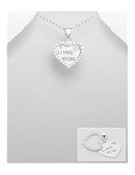 Heart CZ Pendant Necklace In 92.5 Sterling Silver