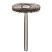 Weiler 0.003" Wire Size, 1" Diameter, 302 Stainless Steel Bristles, 1/8" Stem Size, Wire Fill, Miniature Wire Wheel Brush