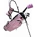 Linksman Golf 3-5 Year Old Girls Right Handed Junior Set w/ Stand Bag