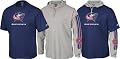Columbus Blue Jackets -Navy/Grey- Hoodie Tee Combo