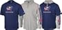 Columbus Blue Jackets -Navy/Grey- Hoodie Tee Combo