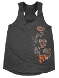 San Francisco Giants Black Women's Oversized Slub Knit Tank Top