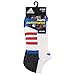 adidas Men's Climalite II No Show Socks (2 Pack), One Size, White/Shock Blue/Bold Orange/Black-Onix Marl