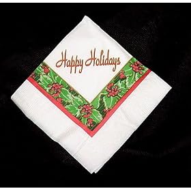 Happy Holiday Paper Napkins - 1200/Pk