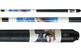 McDermott Meteor Silver Pool Cue with Bald Eagle Design (M2-2B)