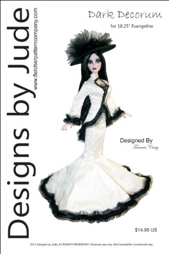 Dark Decorum Printed Sewing Pattern for 18.25" Evangeline Ghastly