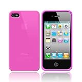 For iPhone 4 Silicone Case Rubber Soft Skin PINK