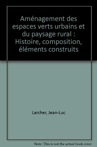 Aménagement des espaces verts urbains et du paysage rural