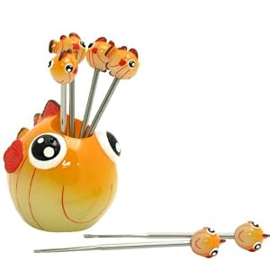 Animal Cocktail Picks (set of 6) - Goldfish by Wrapables