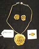 Polymer Clay Custom Jewelry Set Beige, Brown and Gold Necklace, Earrings and Ring