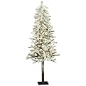 5' Flocked Alpine Pre-Lit Tree