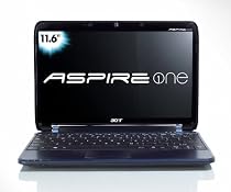Acer Aspire One AO751h-1192 11.6-Inch Blue Netbook - 8 Hour Battery Life