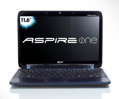 Acer Aspire One AO751h-1192 11.6-Inch Blue Netbook - 7 Hour Battery Life