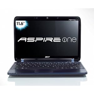 Acer Aspire One AO751h-1080 11.6-Inch Blue Netbook - 3+ Hour Battery Life
