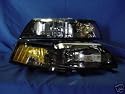 1999 - 2004 MUSTANG HEADLIGHT SET BLACK WITH XENON BULBS "BRAND NEW", 2000 2001 2002 2003 FORD MUSTANG COBRA GT 99 00 01 02 03 04 HEADLIGHTS HEADLAMP HEADLAMP