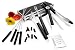 Outdoor Living : Strathwood 18-Piece Stainless-Steel BBQ Tool Set with Aluminum Carry Case