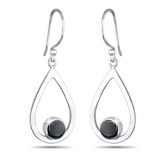 Elli Damen-Ohrringe Schwarz 925 Silber 03201369 Preisvergleich