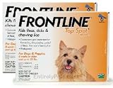 12 PACK Frontline Top Spot Orange: For Dogs up to 22lbs.