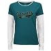 Reebok Jacksonville Jaguars Ladies Teal Swept Away Double Layer Long Sleeve Tissue T-...