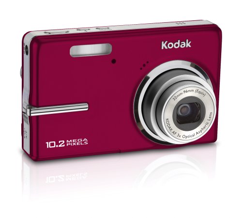 Kodak M1073 IS Digitalkamera (10 Megapixel, 3fach optischer Zoom, 2,7'' LCD-Farbdiplay, Bildstabilisator) rot