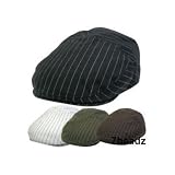 Narrow Pinstripe Ivy Flat Cap