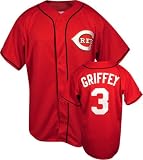Ken Griffey Jr. Cincinnati Reds Alternate Scarlet MLB Replica Jersey