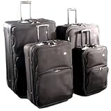 Black American Tourister Baltic Collection 4-Piece Expandable Luggage Set