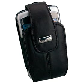 BlackBerry Leather Holster for 8300, 8310, 8320, and 8330 Curve (Black)