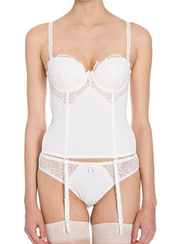 LINGADORE Korsage mit Balconnet-BH Snow White weiß, Gr. 85 C-Cup
