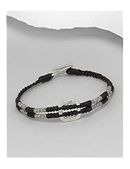 Saddle (Dark) Brown Cotton Waxed Thread Bracelet In 97