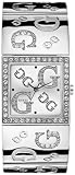 Guess Women's G86073L Silver Stainless-Steel Quartz Watch with White Dial