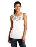 Kenneth Cole W Apparel Womens Folklore Embellished Sleeveless Top,Light Cream,Large