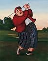 Golf Fore by T.C. Chiu. CANVAS WITH BRUSHSTROKES with 3/4 inch bars. 11.00 inches width by 11.87 inches height. Highest Quality Art Poster Print