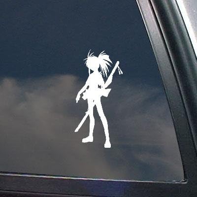 BIKE CAR DECOR MACBOOK ART HELMET WHITE STUDENT NUMBER 15 CARTOON AUTO LAPTOP DECORATION DIE CUT HOME DECOR WINDOW MAHOU SENSEI NEGIMA! SAKURAZAKI SETSUNA MAGIC DECAL STICKER WALL ART