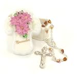 November Birthstone Rosary Cross Keepsake Box #32111