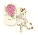 November Birthstone Rosary Cross Keepsake Box #32111