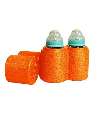 BabyEarth : Double Bottle Insulator - Orange : Baby & Toddler > Feeding > Bottle Feeding