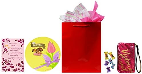 Happy Mother's Day Red Bag - Victoria Secret Coin Bag, Card &amp; Chocolates