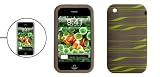 Kelly Stripe Protective Silicone Case Cover for Apple Iphone 3g Gray