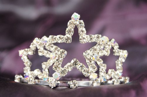 Beautiful Bridal Wedding Tiara Crown With Crystal Star Party Acessories DH15722c
