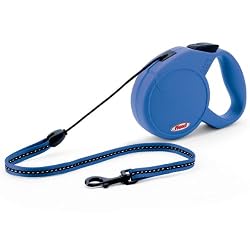 Flexi Large Retractable 26-Foot Classic Long 3 Tape Leash, Blue