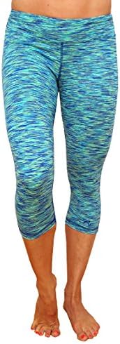 Impact Fitness - Momentum Capri-Medium (Royal-Lime Space Dye)