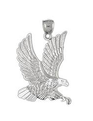 Clevereves 14K White Gold Pendant Two Tone Eagle 7.7 - Gram(s)