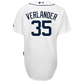 MLB Men's Detroit Tigers Justin Verlander Six Button Cool Base Authentic Road Jersey (Road Gray, 44/Large)