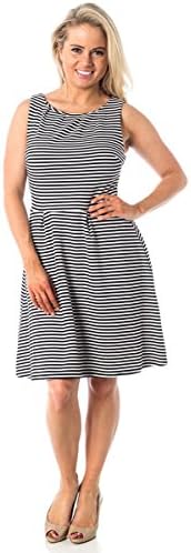 Womens Mary Mcfadden Empire Shift Dress Black L