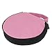 uxcell Pink Nylon 20 Pcs Capacity CD DVD Holder Round Wallet Case